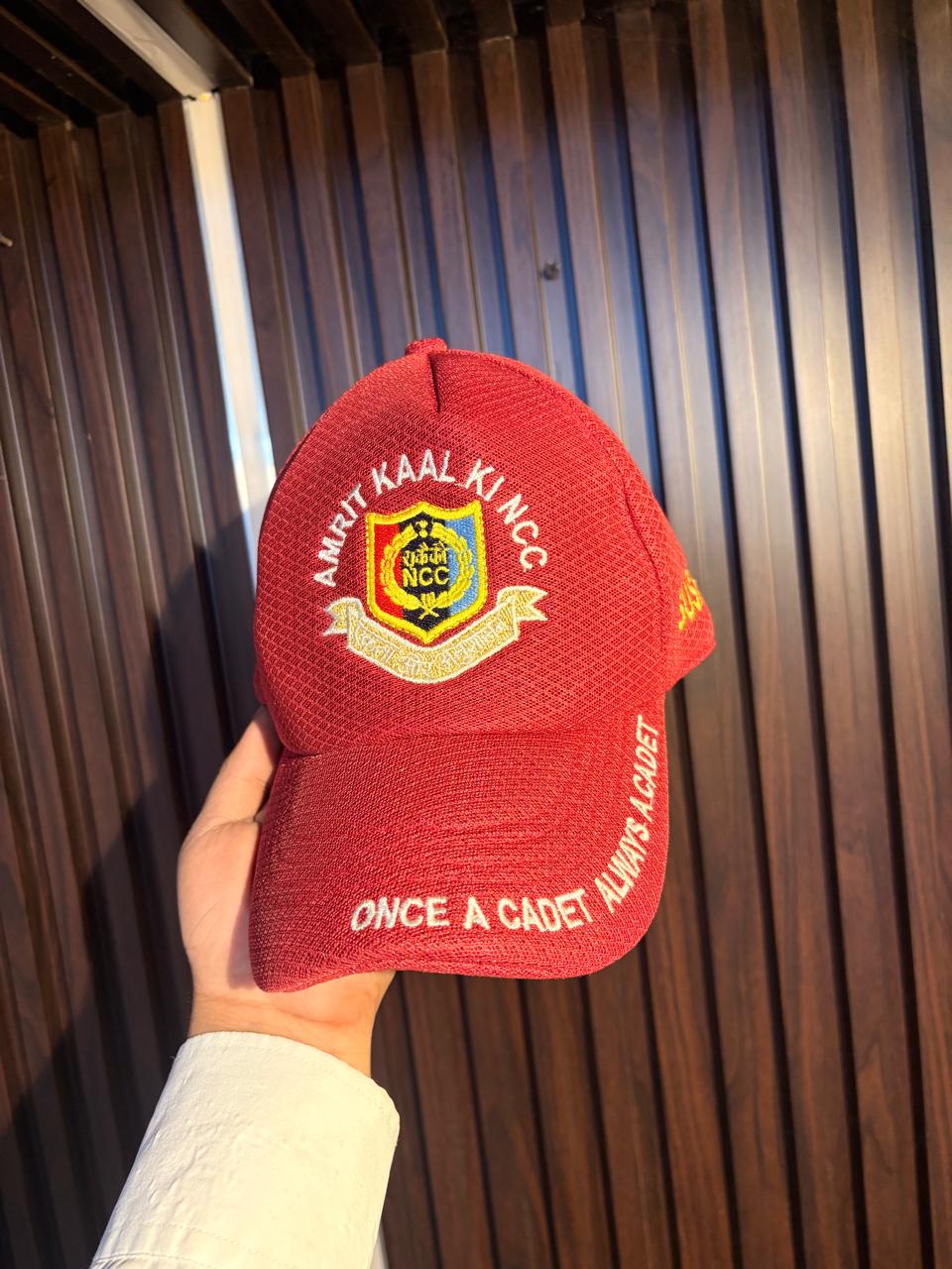 NCC — Amrit Kaal Ki NCC — custom caps manufactured by Ambila Marketing, Delhi