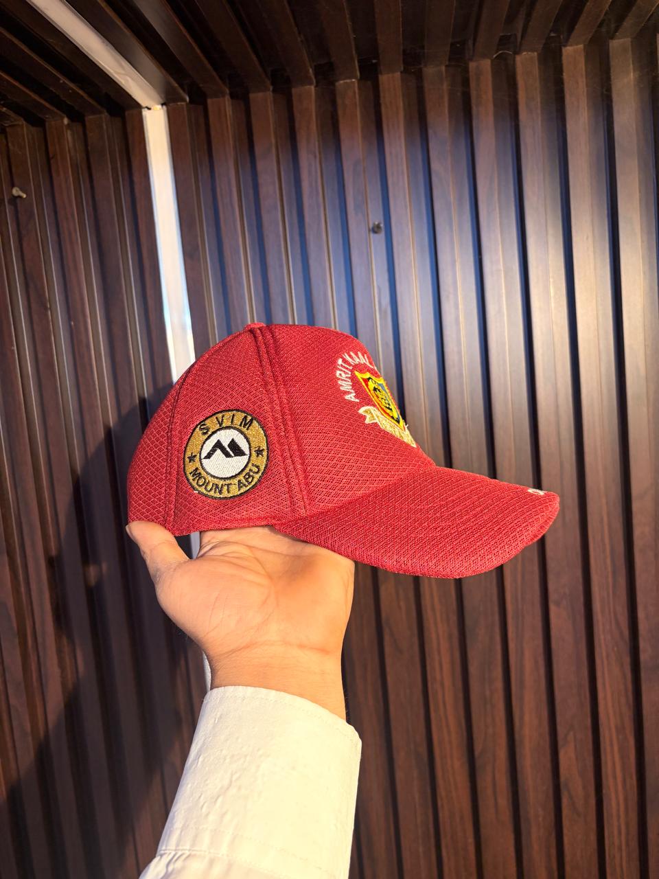 SVIM Mount Abu cap with side patch, Government of Gujarat order